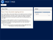 Tablet Screenshot of portal.face2faceltd.co.uk